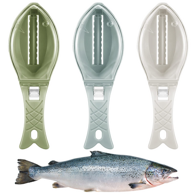 Fish Descaler Tool Blue White Green